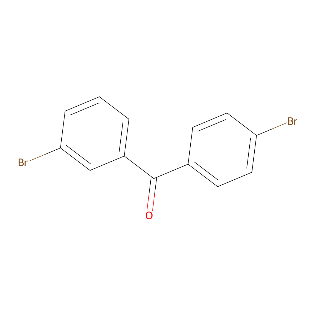 (3-Bromophenyl)(4-bromophenyl)methanone molecular structure, CAS 83699-51-8