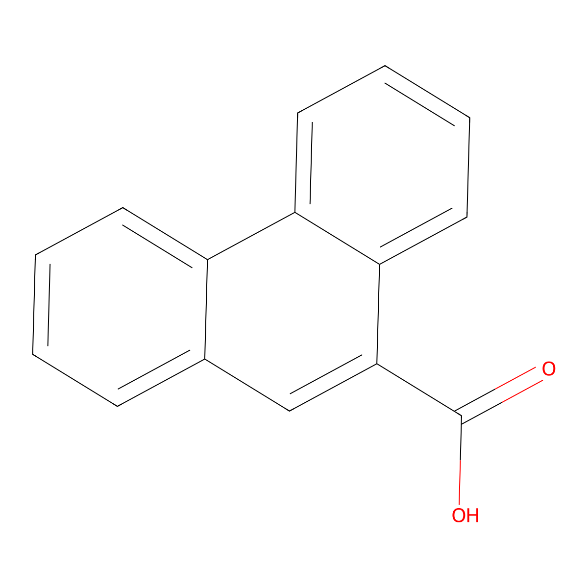 9-Phenanthrenecarboxylic acid molecular structure, CAS 837-45-6