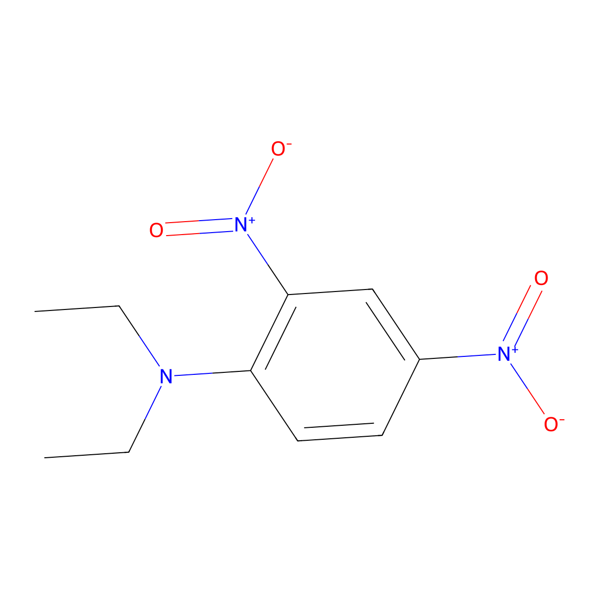 N,N-Diethyl-2,4-dinitroaniline molecular structure, CAS 837-64-9