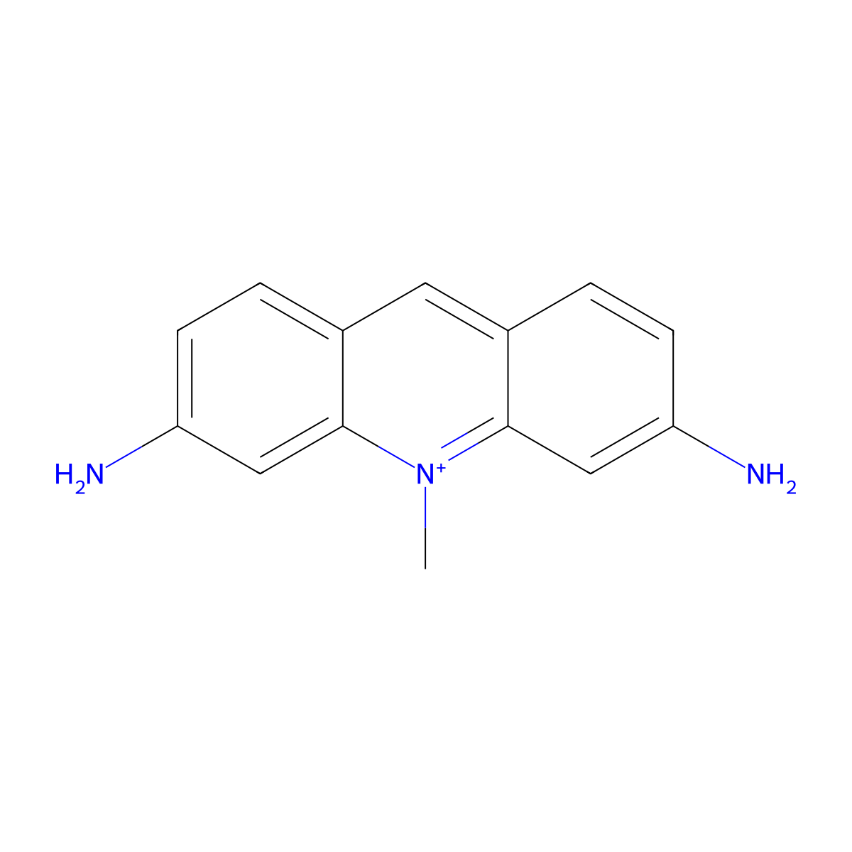 3,6-Diamino-10-methylacridinium molecular structure, CAS 837-73-0