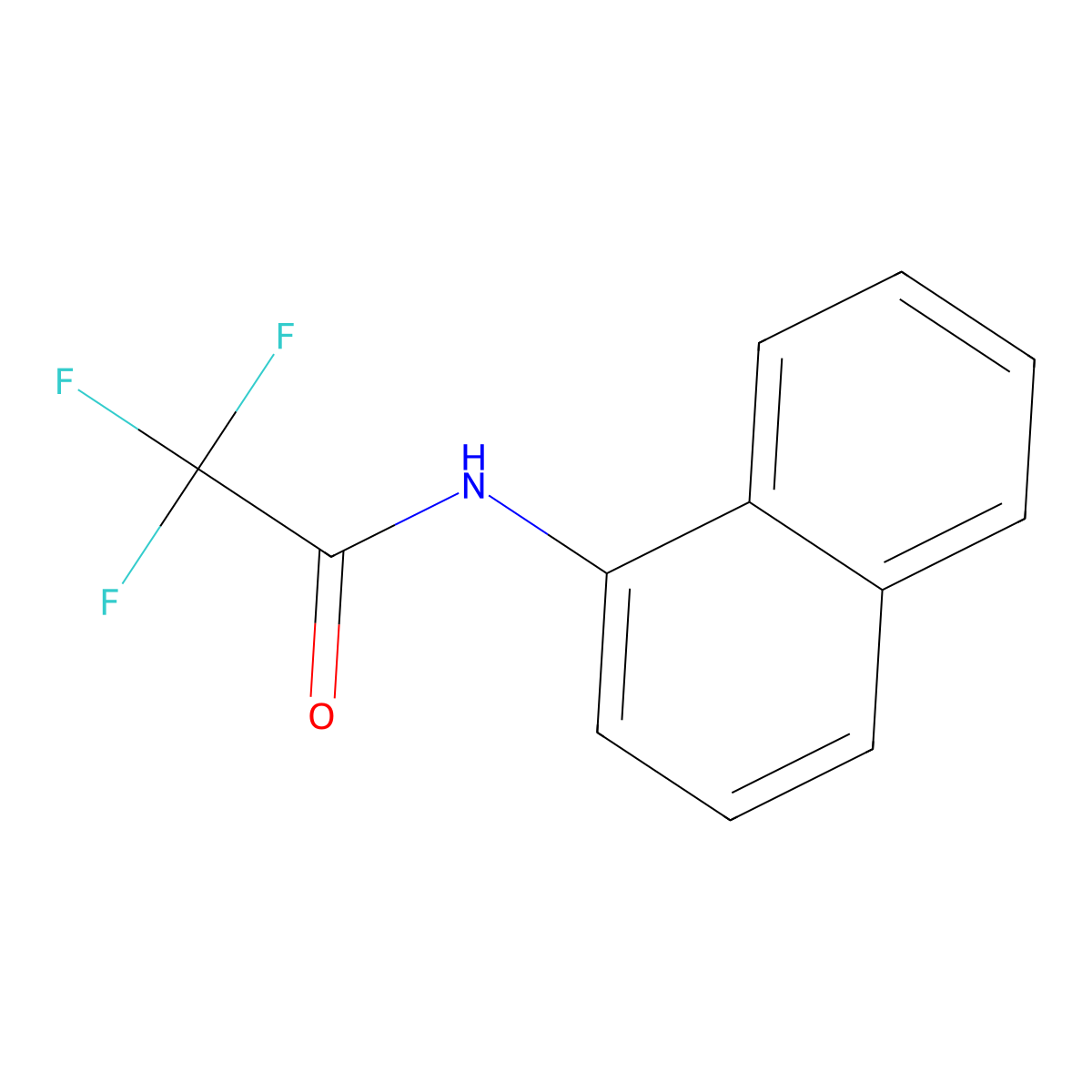 2,2,2-trifluoro-N-naphthalen-1-ylacetamide molecular structure, CAS 837-78-5