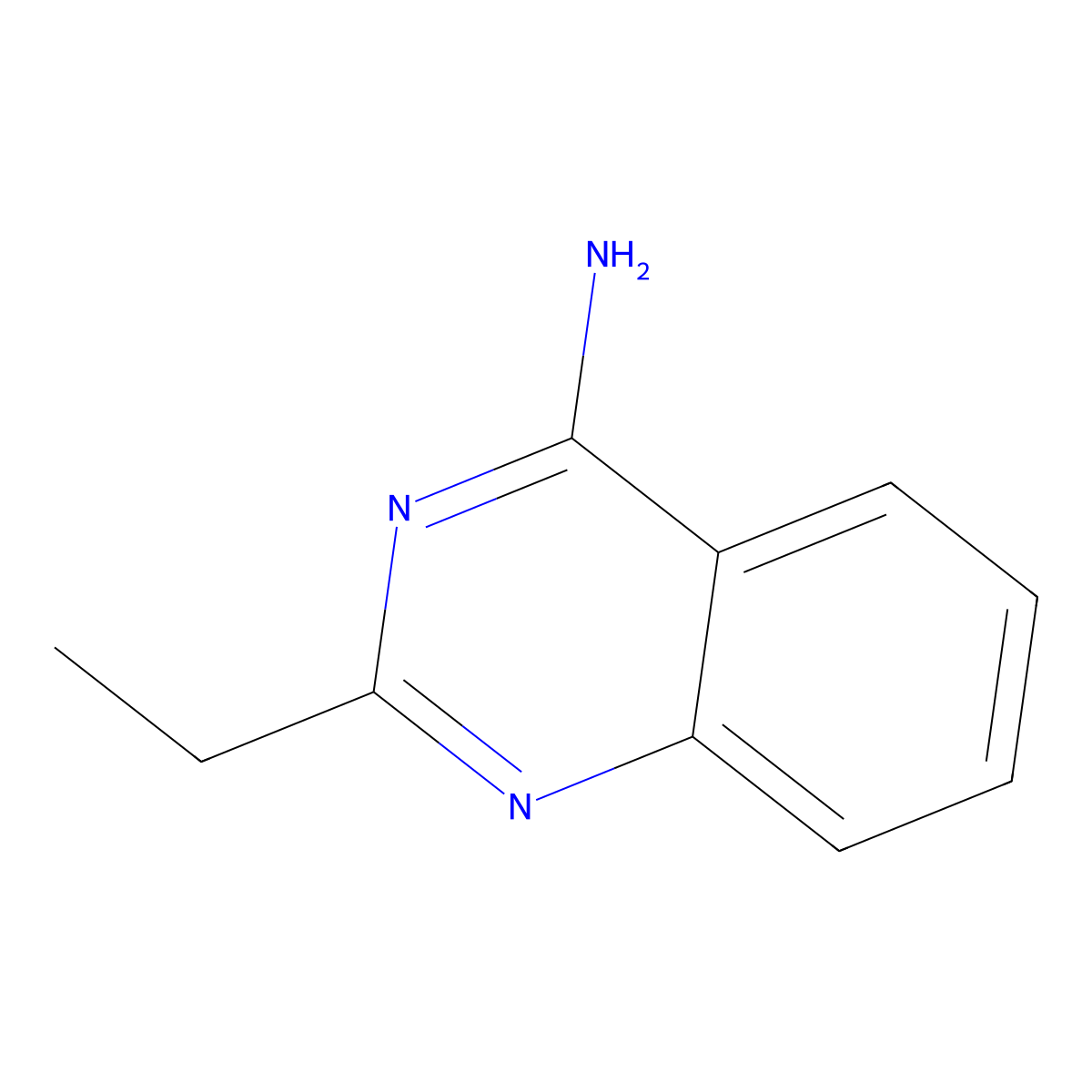 2-Ethylquinazolin-4-amine molecular structure, CAS 83702-20-9