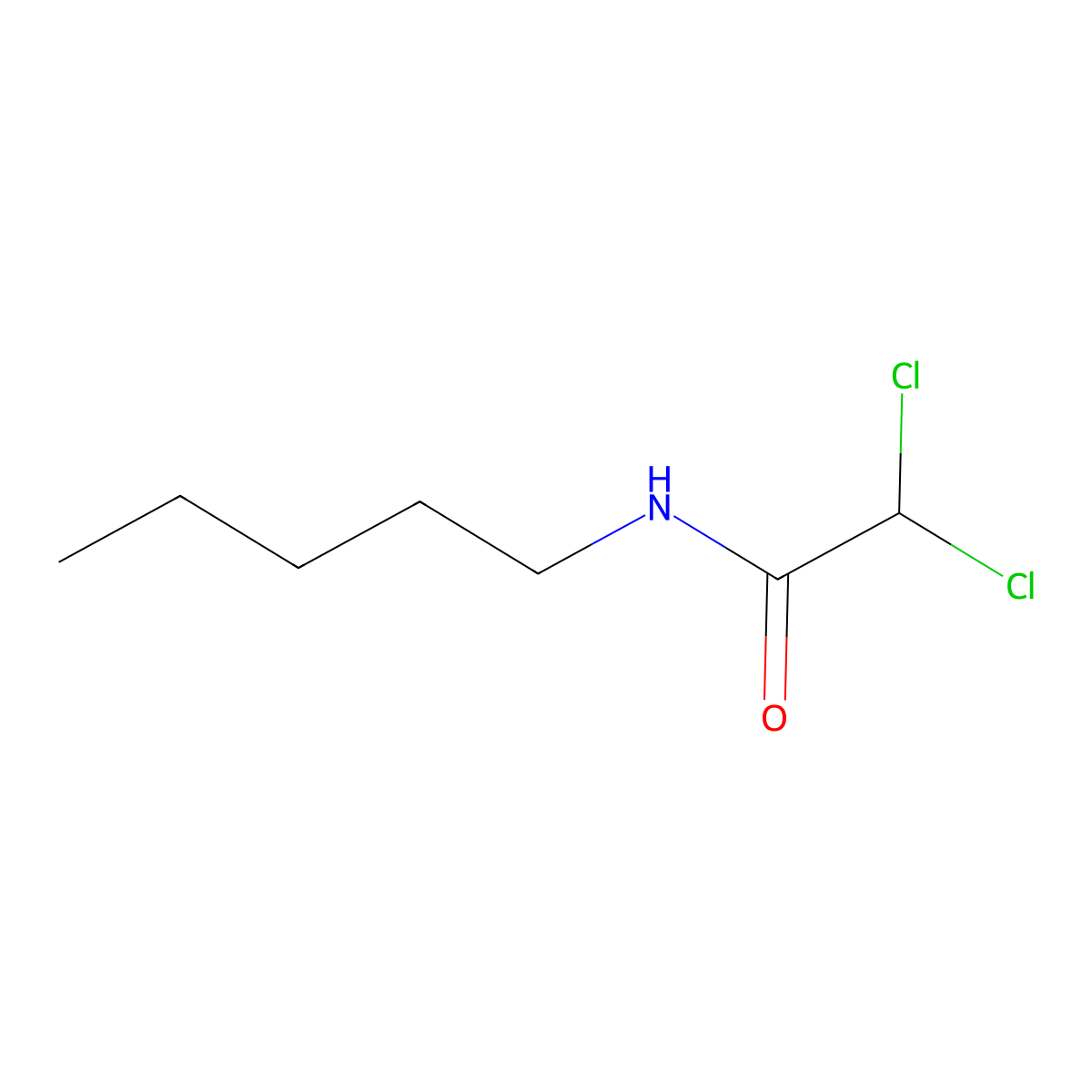 2,2-dichloro-N-pentylacetamide molecular structure, CAS 83703-97-3