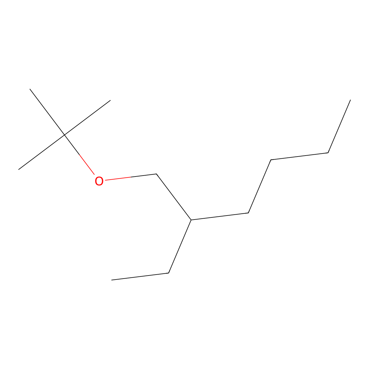 3-((1,1-Dimethylethoxy)methyl)heptane molecular structure, CAS 83704-03-4
