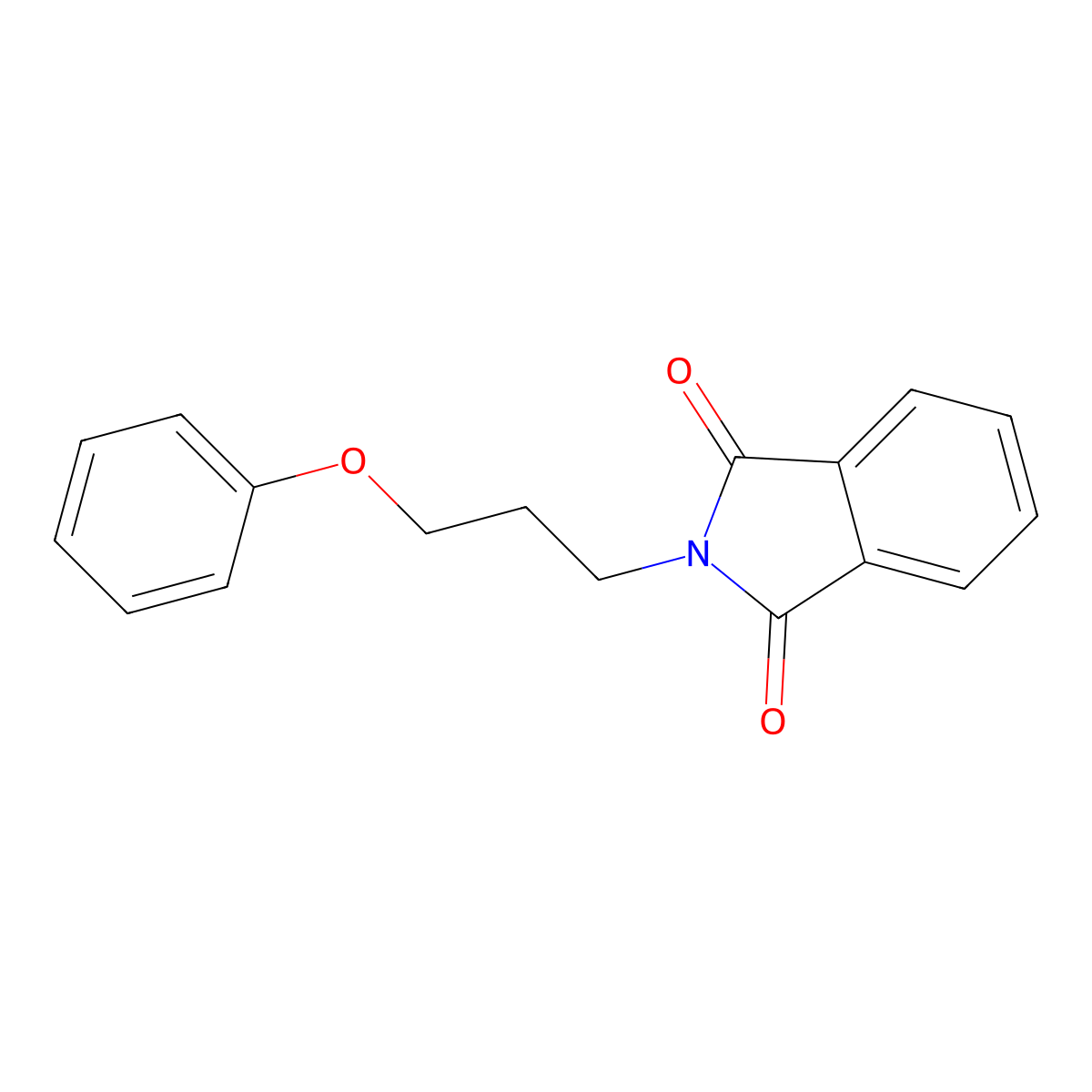 2-(3-Phenoxypropyl)isoindoline-1,3-dione molecular structure, CAS 83708-38-7