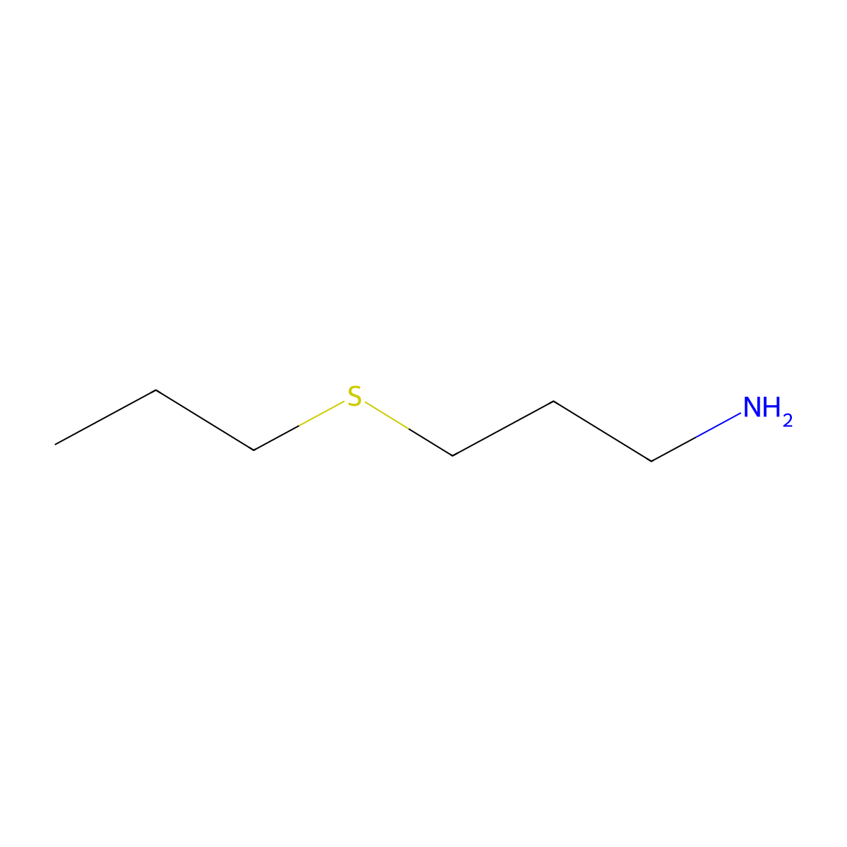 3-(Propylthio)propan-1-amine molecular structure, CAS 83708-46-7
