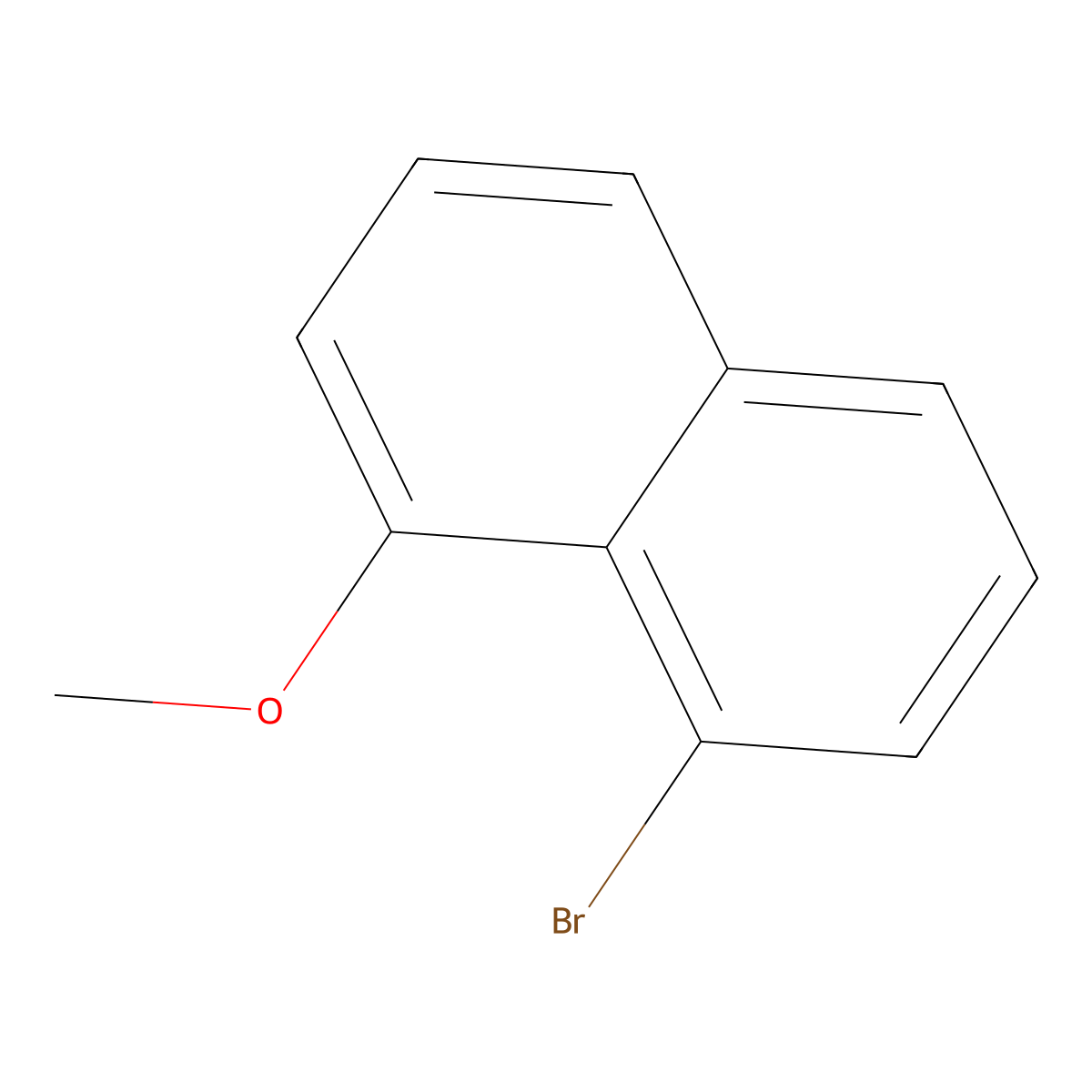 1-Bromo-8-methoxynaphthalene molecular structure, CAS 83710-60-5
