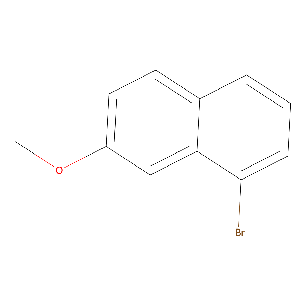 1-bromo-7-methoxyNaphthalene molecular structure, CAS 83710-61-6