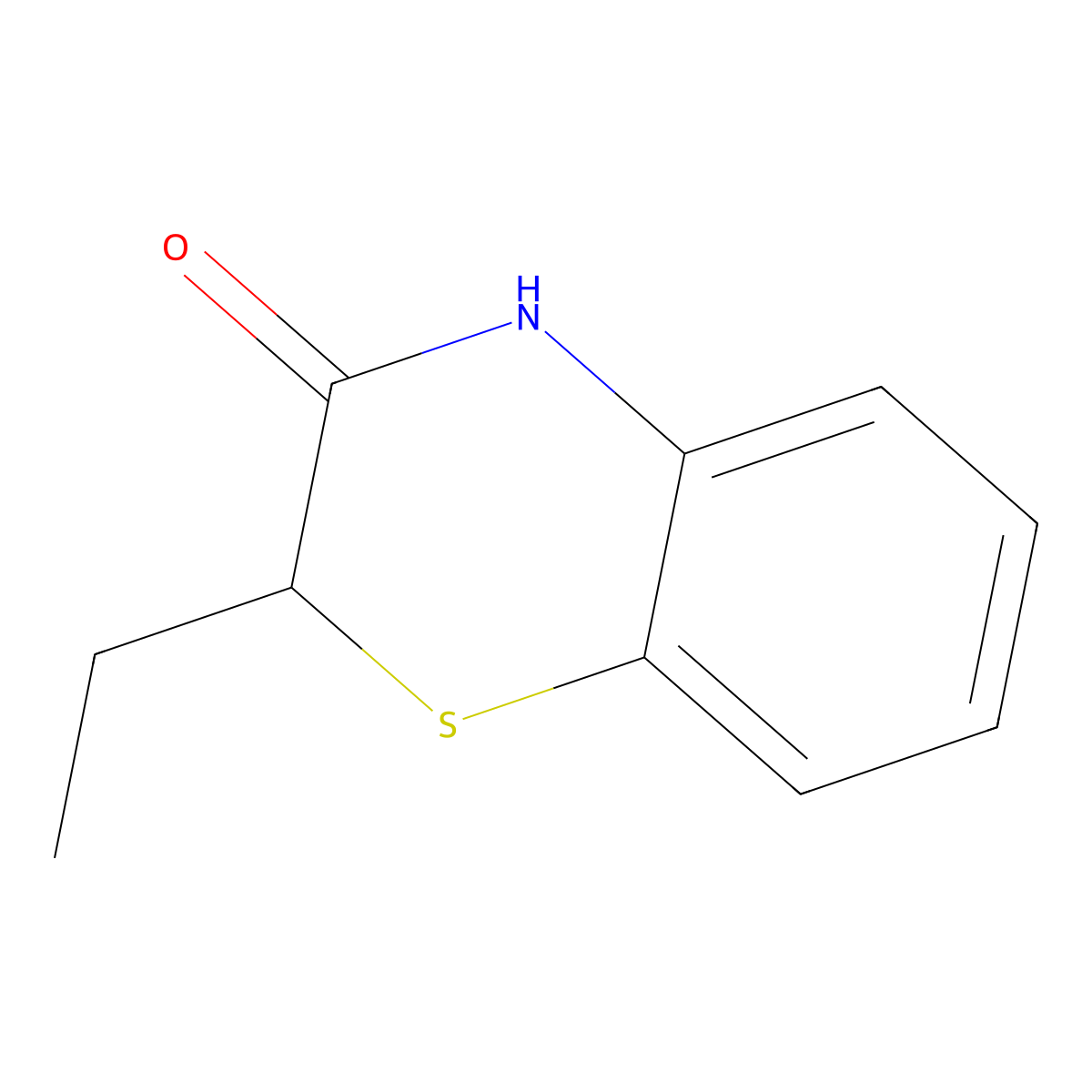2-Ethyl-4H-benzo(1,4)thiazin-3-one molecular structure, CAS 83715-97-3