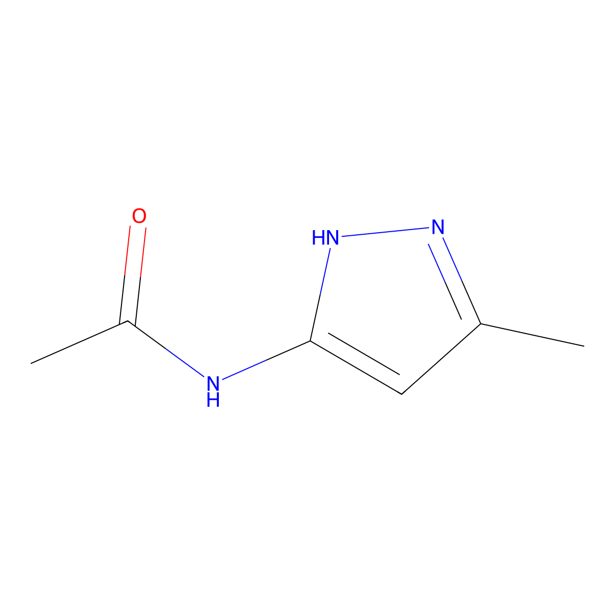 N-(5-methyl-1H-pyrazol-3-yl)acetamide molecular structure, CAS 83725-05-7