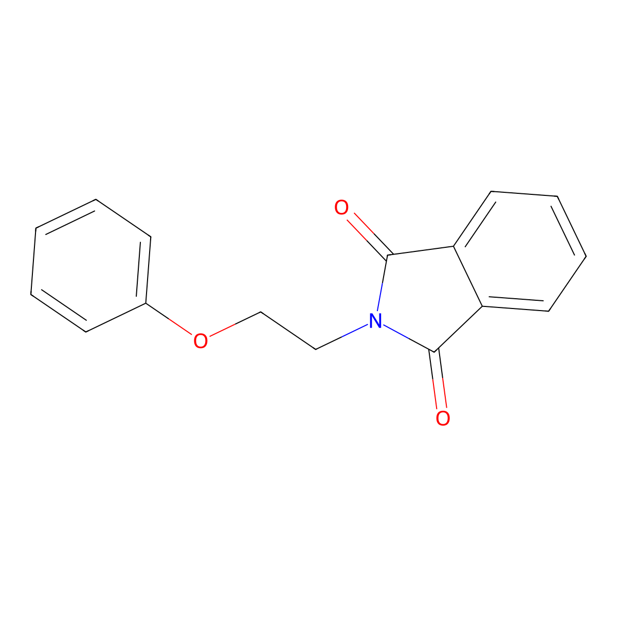 2-(2-phenoxyethyl)-1H-isoindole-1,3(2H)-dione molecular structure, CAS 83725-61-5