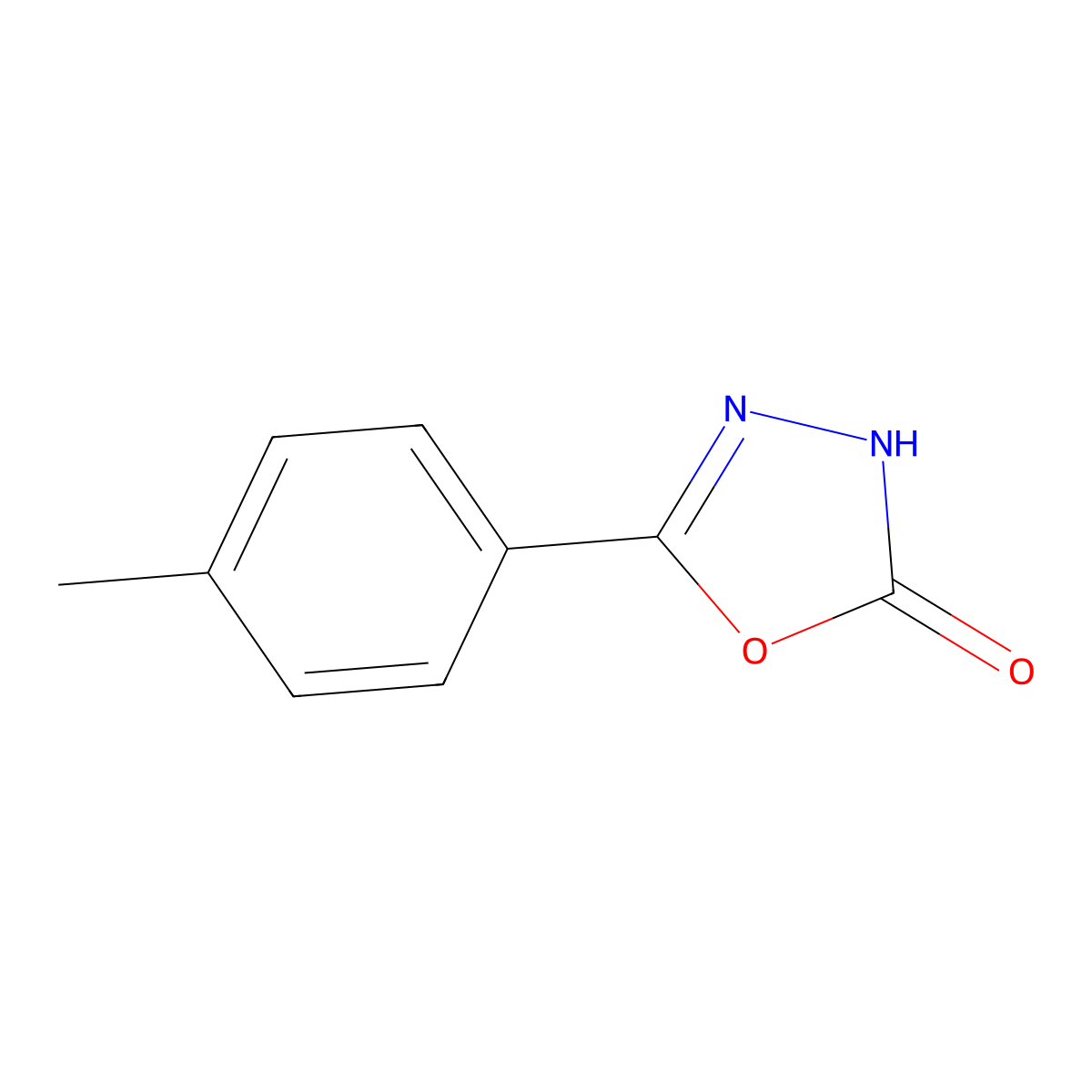 5-(4-Methylphenyl)-1,3,4-oxadiazol-2(3H)-one molecular structure, CAS 83725-78-4