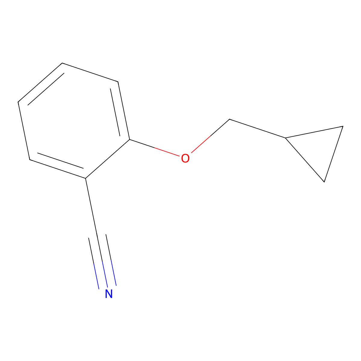 2-(Cyclopropylmethoxy)benzonitrile molecular structure, CAS 83728-40-9