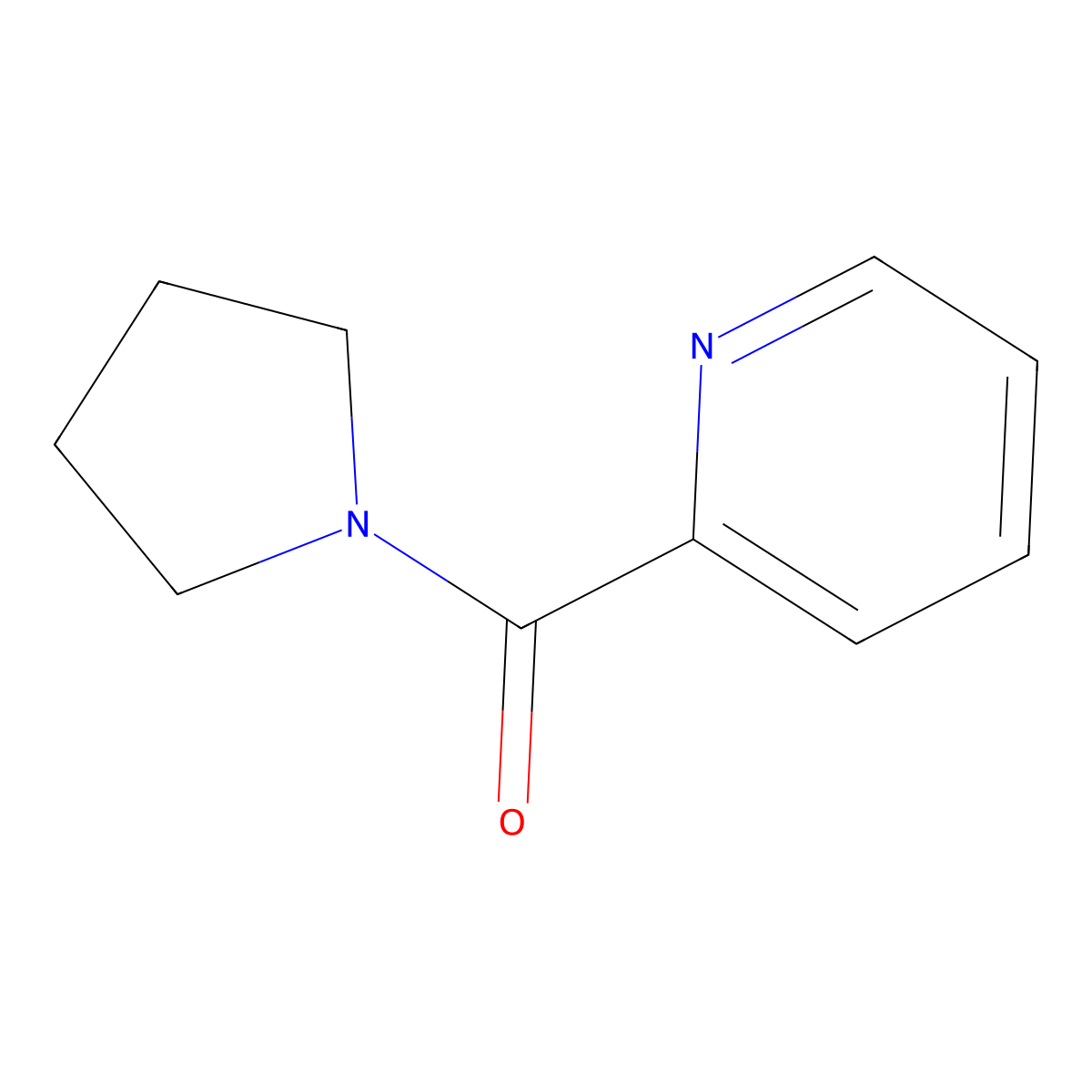 (Pyridin-2-yl)(pyrrolidin-1-yl)methanone molecular structure, CAS 83728-66-9