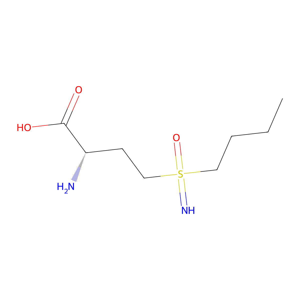 DL-Buthionine-(S,R)-sulfoximine molecular structure, CAS 83730-53-4