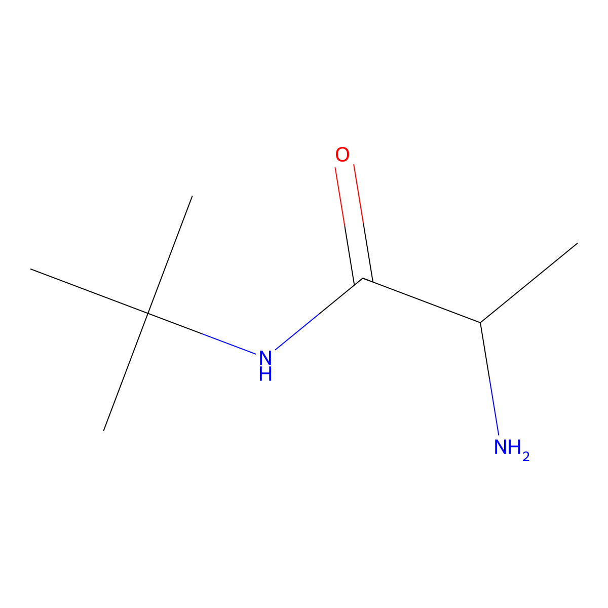2-Amino-N-tert-butyl-DL-propanamide molecular structure, CAS 83730-58-9