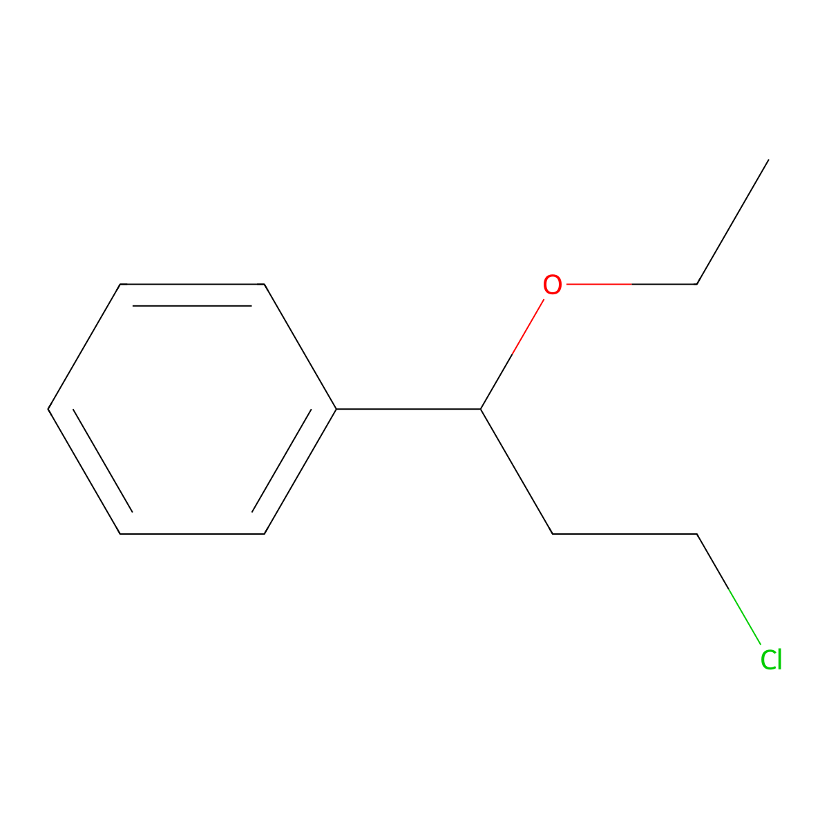 (3-Chloro-1-ethoxypropyl)benzene molecular structure, CAS 83732-49-4