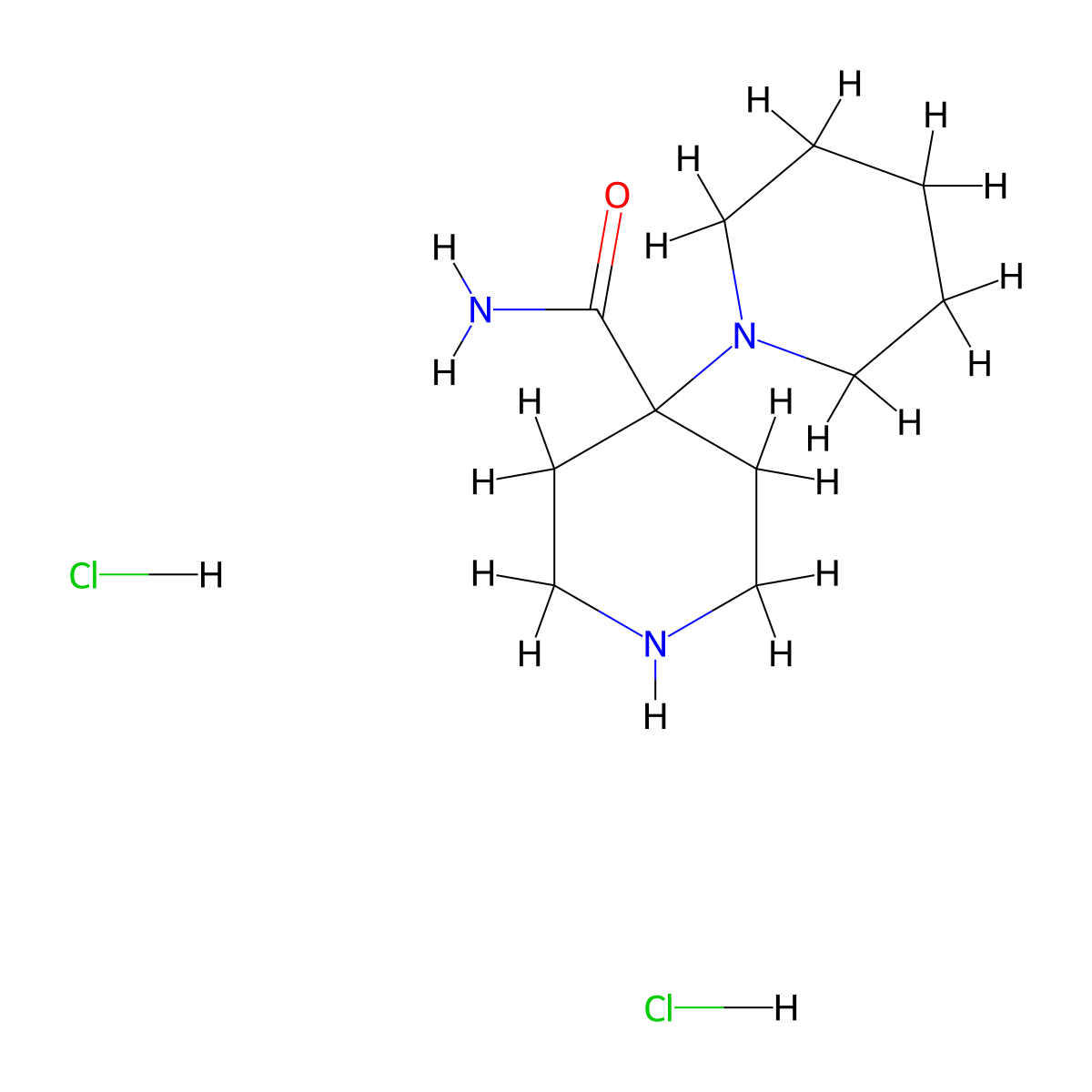 (1,4'-Bipiperidine)-4'-carboxamide dihydrochloride molecular structure, CAS 83732-56-3