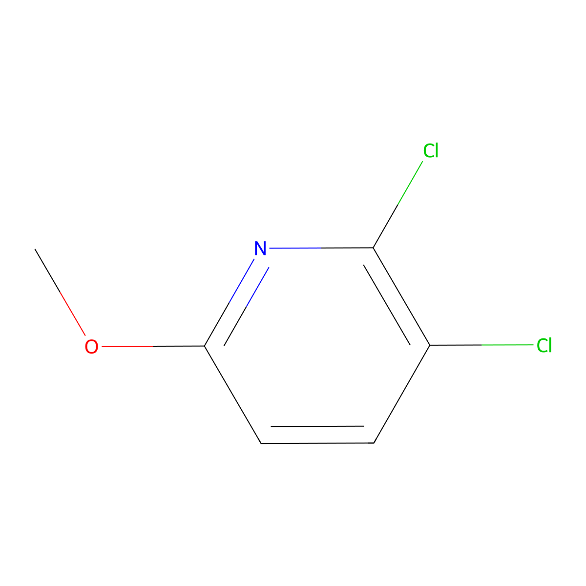 2,3-Dichloro-6-methoxypyridine molecular structure, CAS 83732-68-7