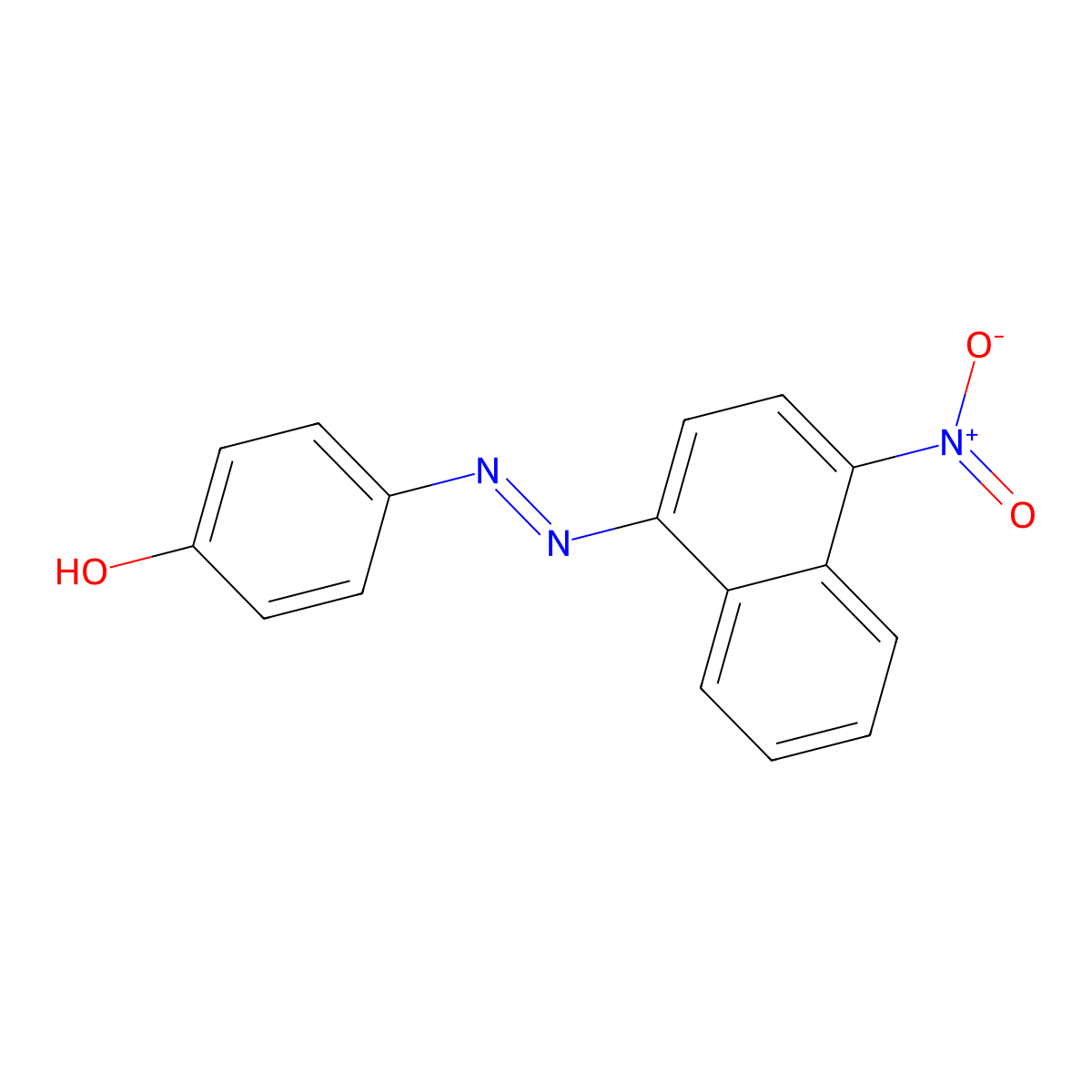4-({4-Nitro-1-naphthyl}diazenyl)phenol molecular structure, CAS 83733-42-0