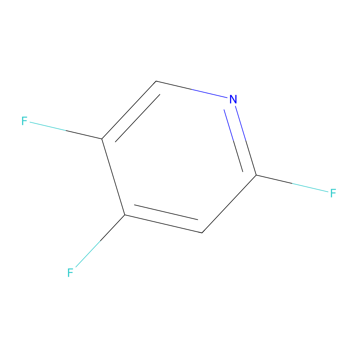 2,4,5-Trifluoropyridine molecular structure, CAS 837365-04-5