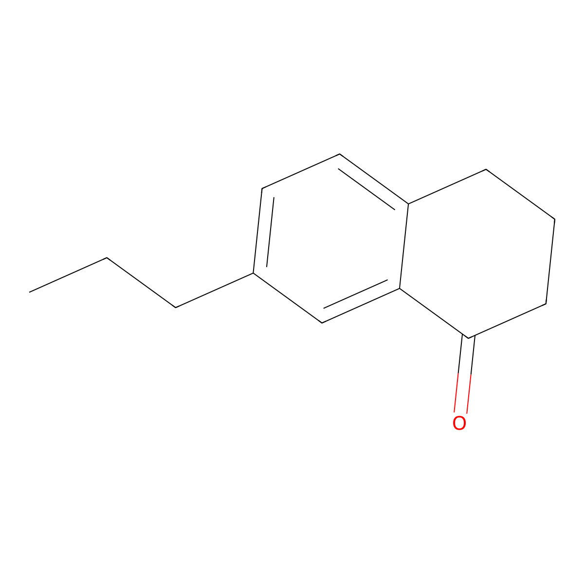 7-Propyl-1,2,3,4-tetrahydronaphthalen-1-one molecular structure, CAS 837373-13-4