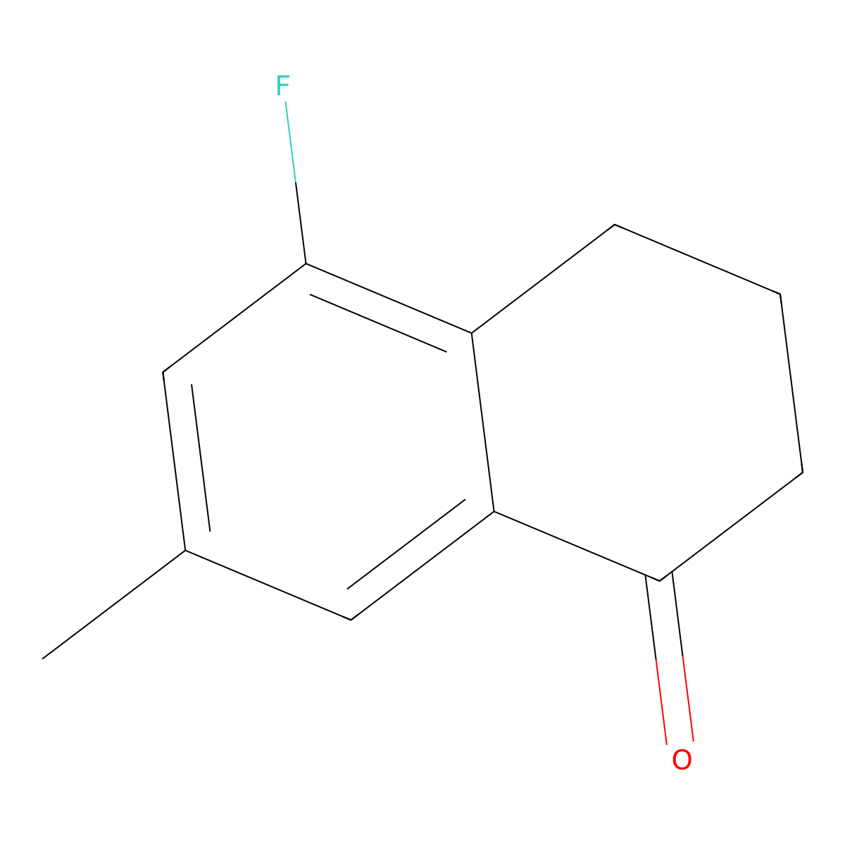 5-Fluoro-7-methyl-3,4-dihydronaphthalen-1(2H)-one molecular structure, CAS 837373-14-5