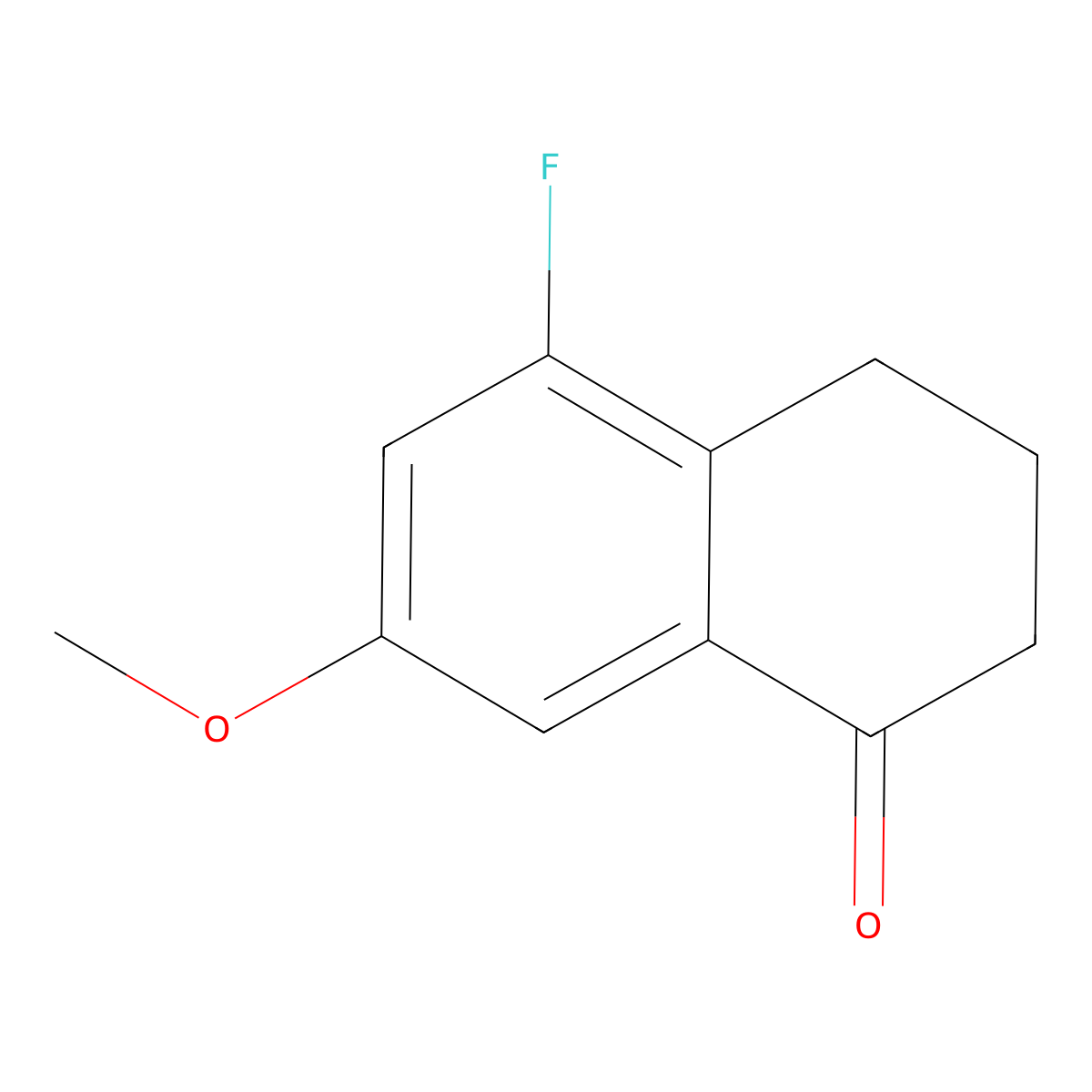 5-Fluoro-7-methoxy-3,4-dihydronaphthalen-1(2H)-one molecular structure, CAS 837373-16-7