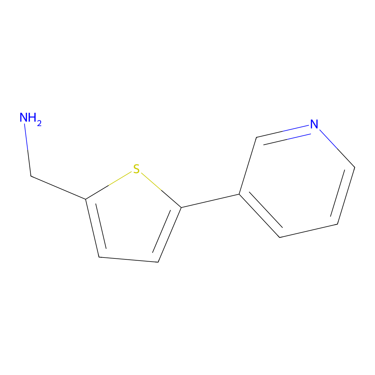 (5-Pyrid-3-ylthien-2-YL)methylamine molecular structure, CAS 837376-47-3