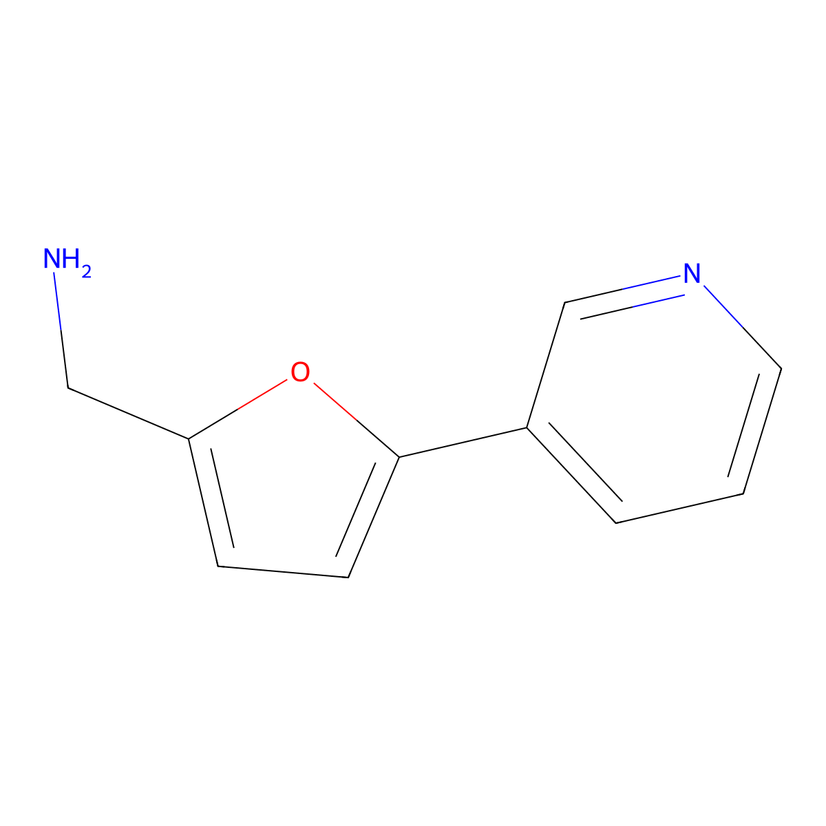 (5-Pyridin-3-ylfuran-2-yl)methanamine molecular structure, CAS 837376-48-4