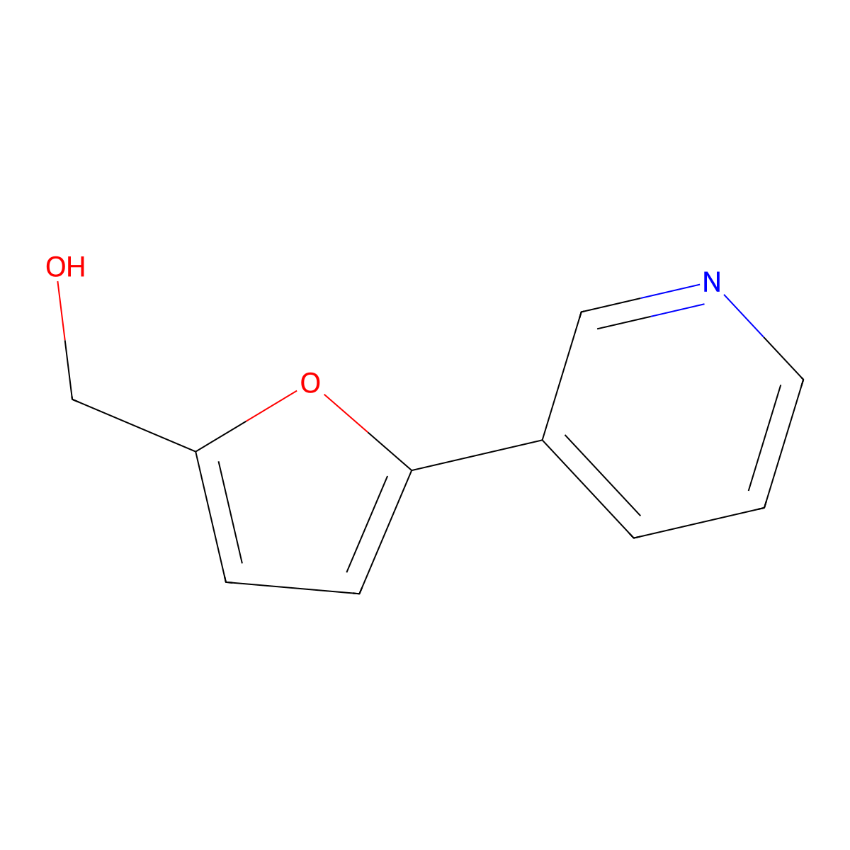 (5-(Pyridin-3-yl)furan-2-yl)methanol molecular structure, CAS 837376-53-1