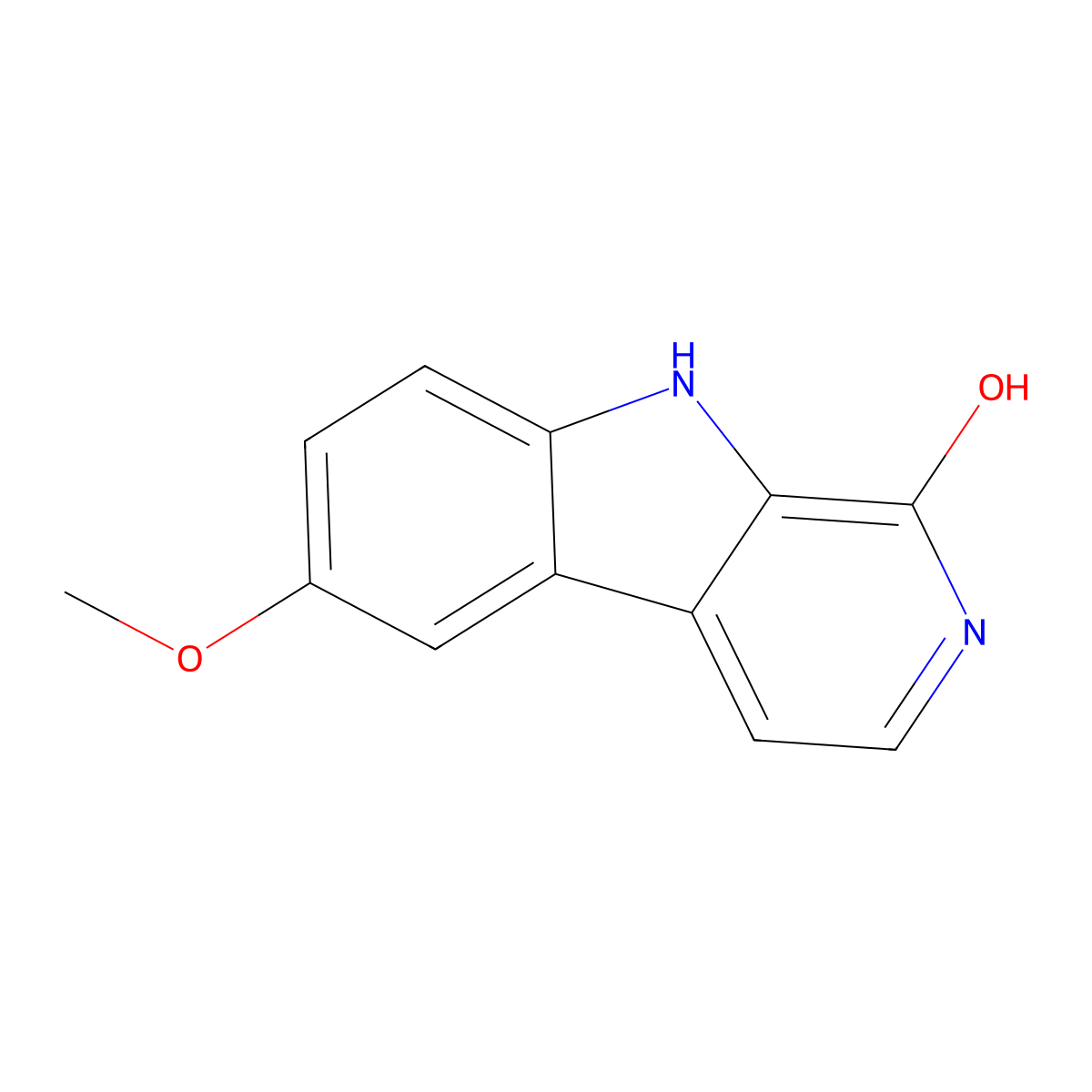 6-Methoxy-2,9-dihydro-1h-pyrido[3,4-b]indol-1-one molecular structure, CAS 837379-71-2