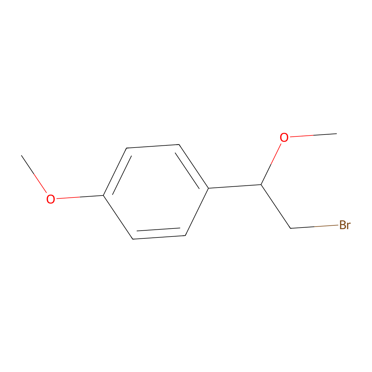 1-(2-Bromo-1-methoxyethyl)-4-methoxybenzene molecular structure, CAS 83739-61-1