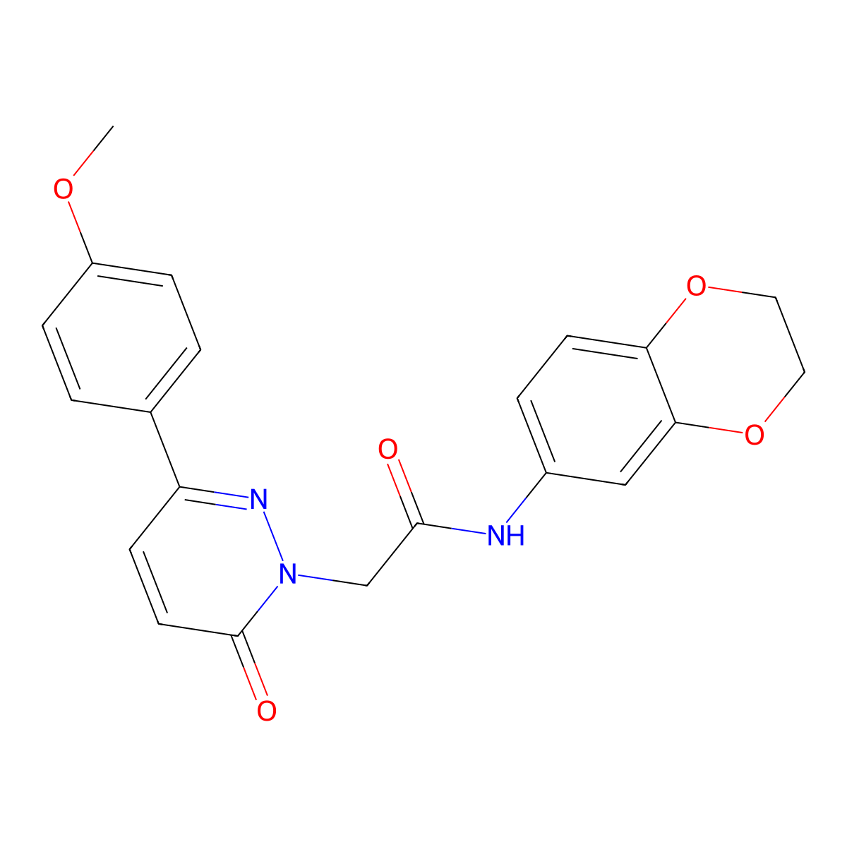 N-(2,3-dihydro-1,4-benzodioxin-6-yl)-2-[3-(4-methoxyphenyl)-6-oxopyridazin-1(6H)-yl]acetamide molecular structure, CAS 837394-37-3
