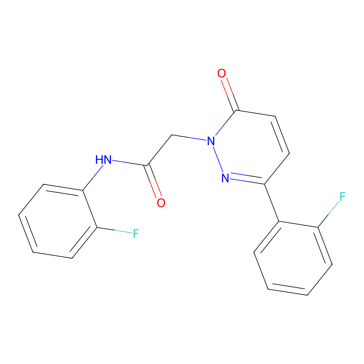 N-(2-fluorophenyl)-2-[3-(2-fluorophenyl)-6-oxopyridazin-1(6H)-yl]acetamide molecular structure, CAS 837394-84-0