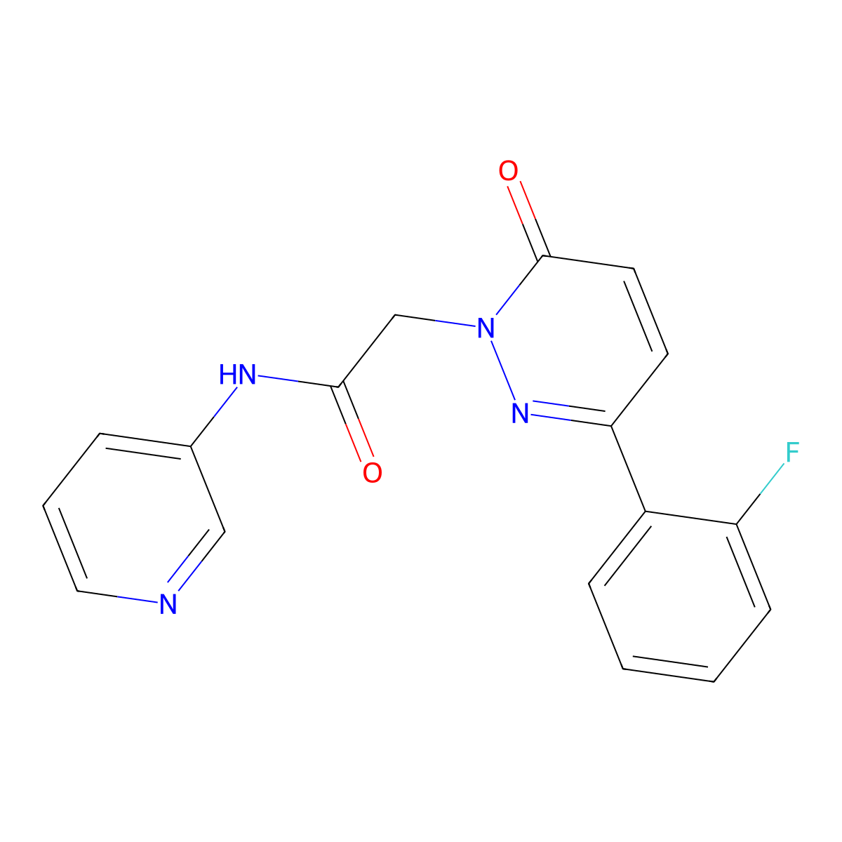 2-[3-(2-fluorophenyl)-6-oxopyridazin-1(6H)-yl]-N-(pyridin-3-yl)acetamide molecular structure, CAS 837394-85-1