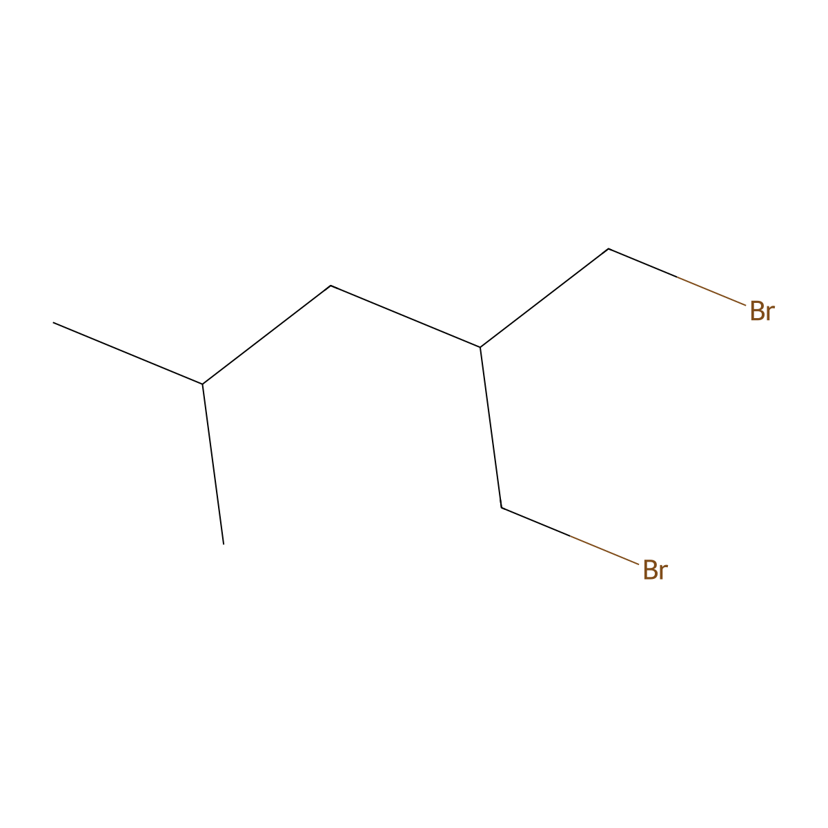 1-Bromo-2-(bromomethyl)-4-methylpentane molecular structure, CAS 837407-36-0
