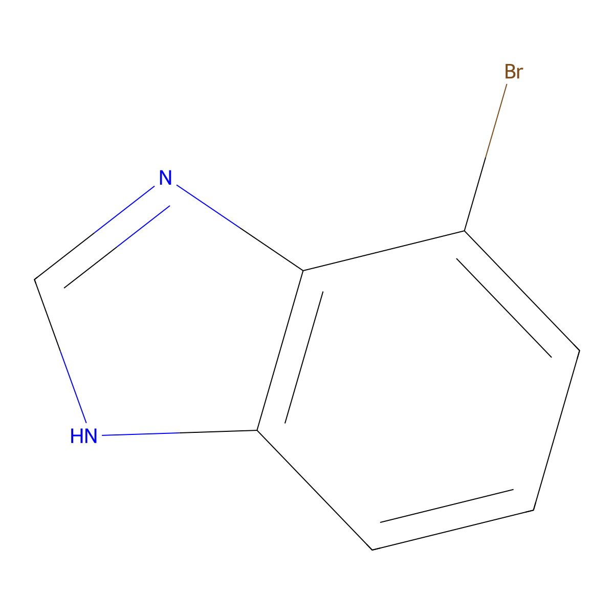 4-Bromo-1H-benzimidazole molecular structure, CAS 83741-35-9