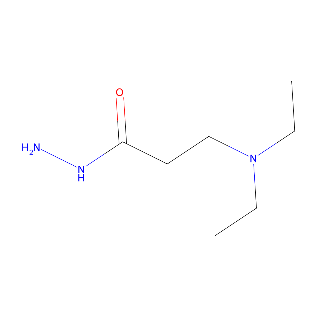 3-(Diethylamino)propanehydrazide molecular structure, CAS 83742-04-5