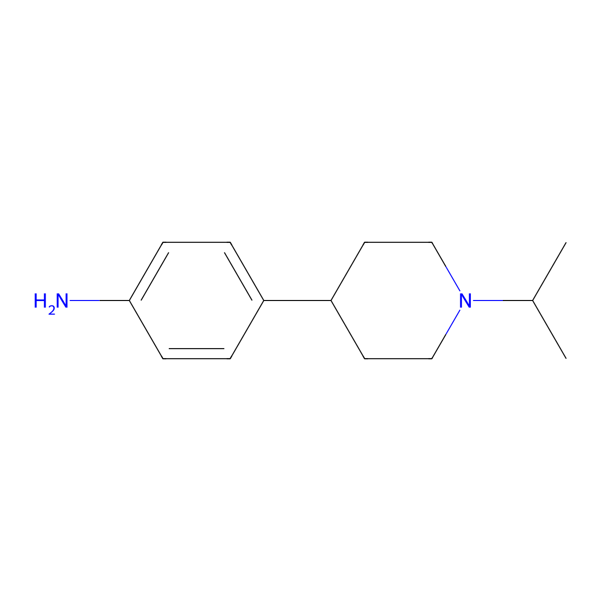 4-(1-Isopropylpiperidin-4-yl)aniline molecular structure, CAS 837421-92-8