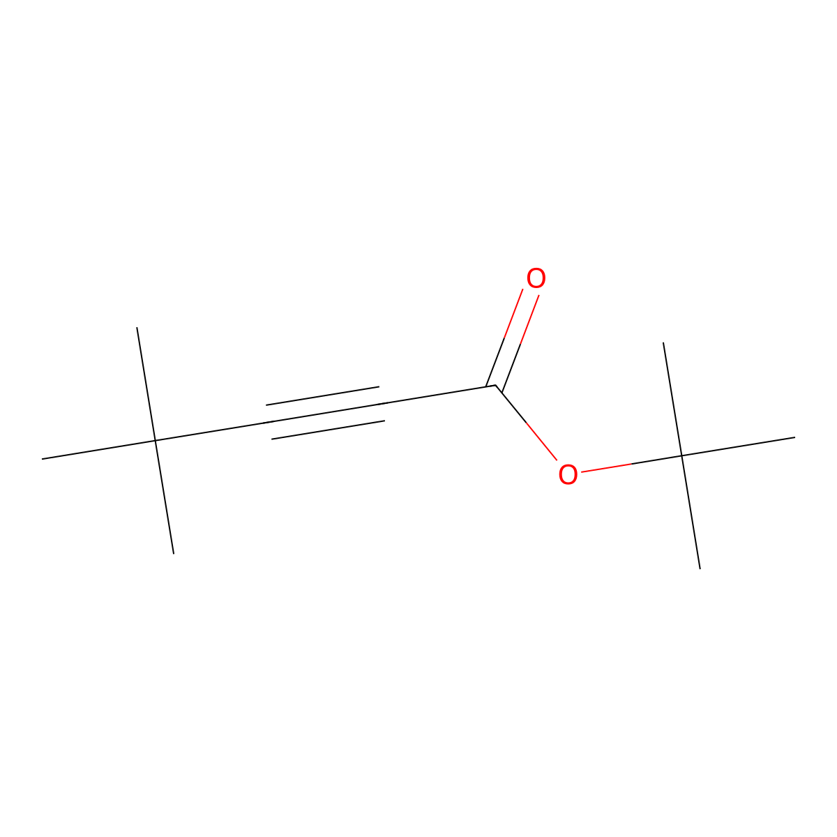 tert-Butyl 4,4-dimethylpent-2-ynoate molecular structure, CAS 83747-02-8