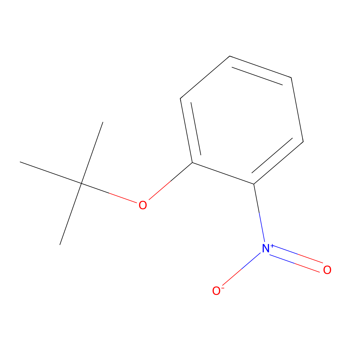 Benzene, 1-(1,1-dimethylethoxy)-2-nitro- molecular structure, CAS 83747-12-0