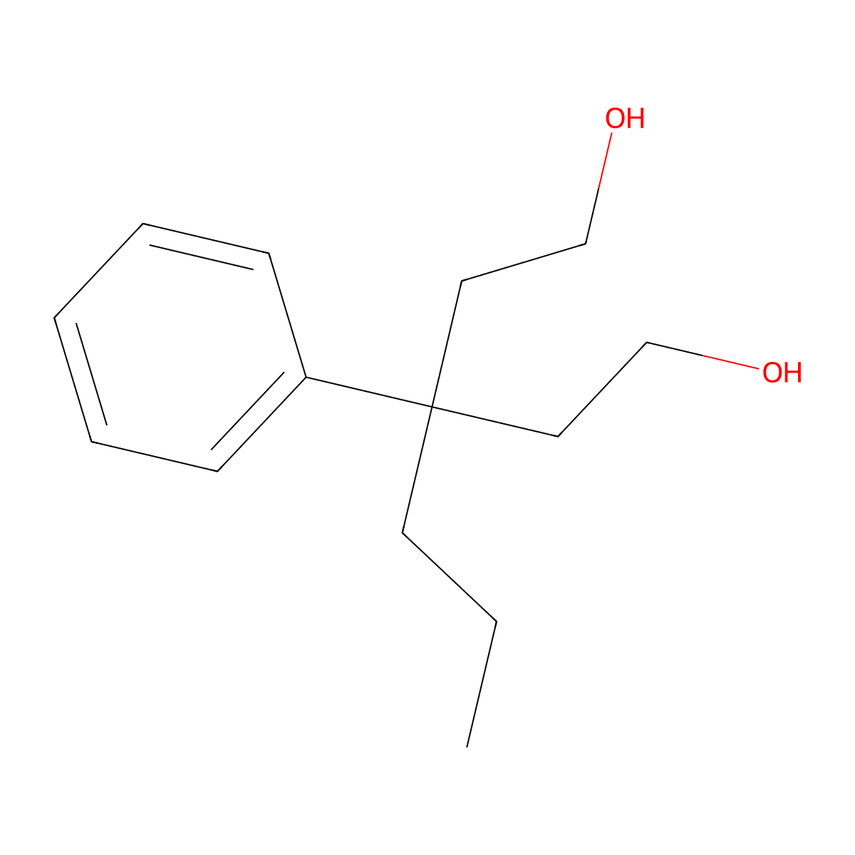 3-Phenyl-3-propylpentane-1,5-diol molecular structure, CAS 83763-12-6