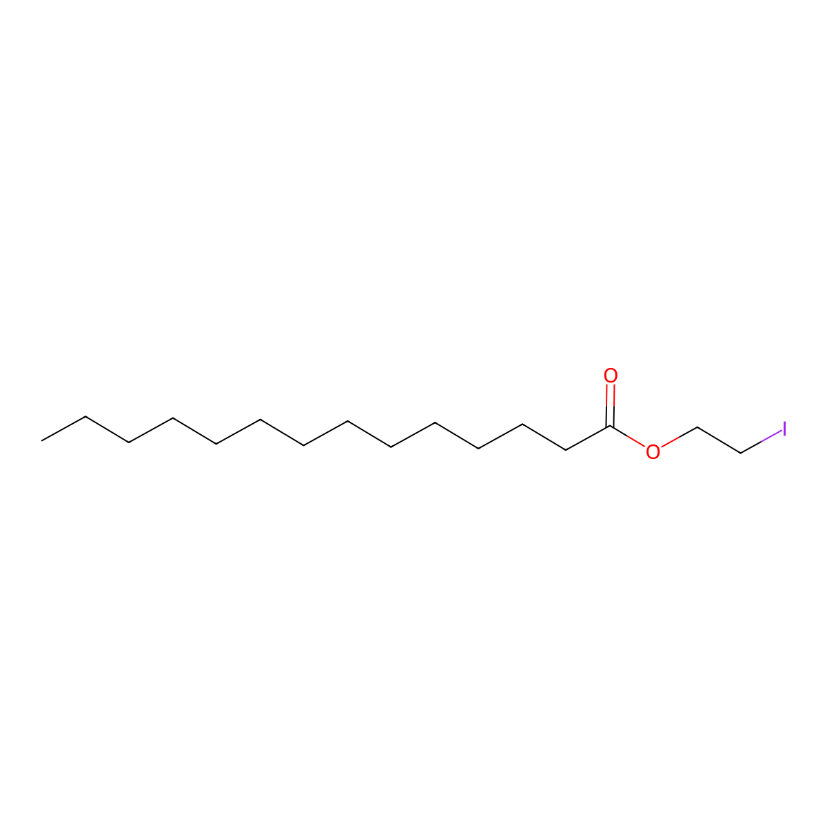 2-Iodoethyl myristate molecular structure, CAS 83763-20-6