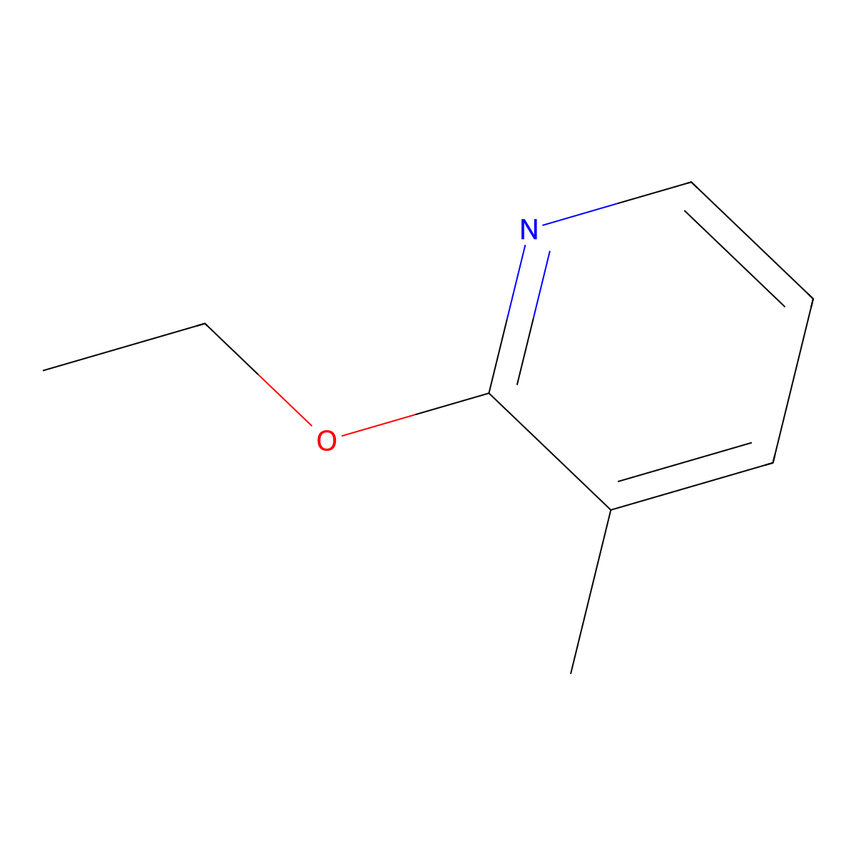 Pyridine, 2-ethoxy-3-methyl- molecular structure, CAS 83766-89-6