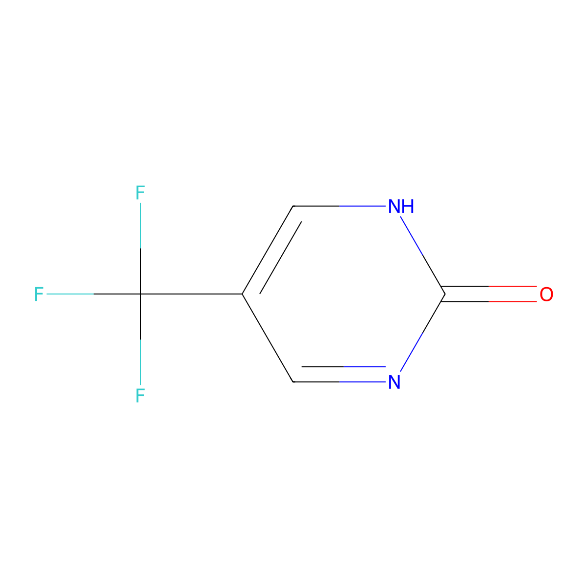 5-(Trifluoromethyl)pyrimidin-2(1H)-one molecular structure, CAS 83767-80-0