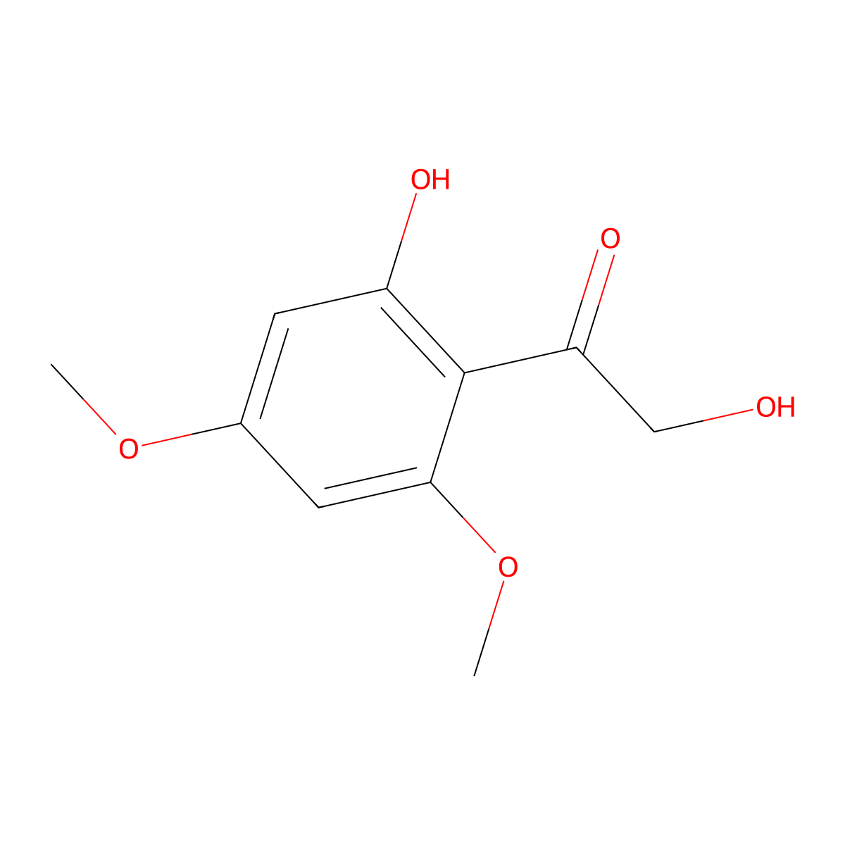 2-Hydroxy-1-(2-hydroxy-4,6-dimethoxyphenyl)ethanone molecular structure, CAS 83768-75-6