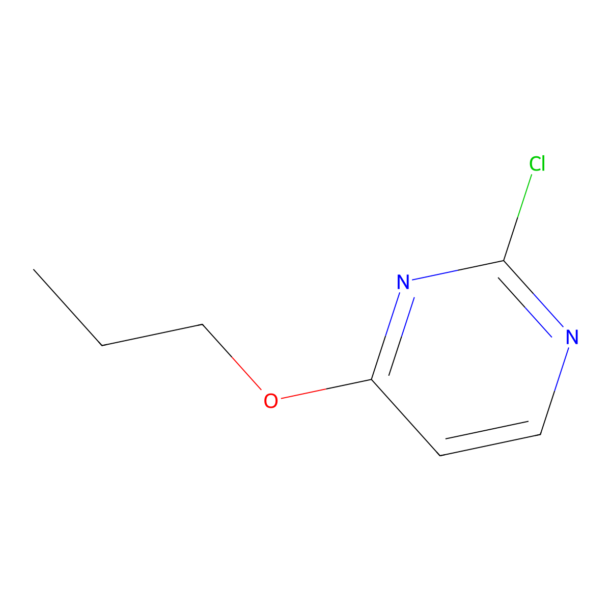 2-Chloro-4-propoxypyrimidine molecular structure, CAS 83774-10-1