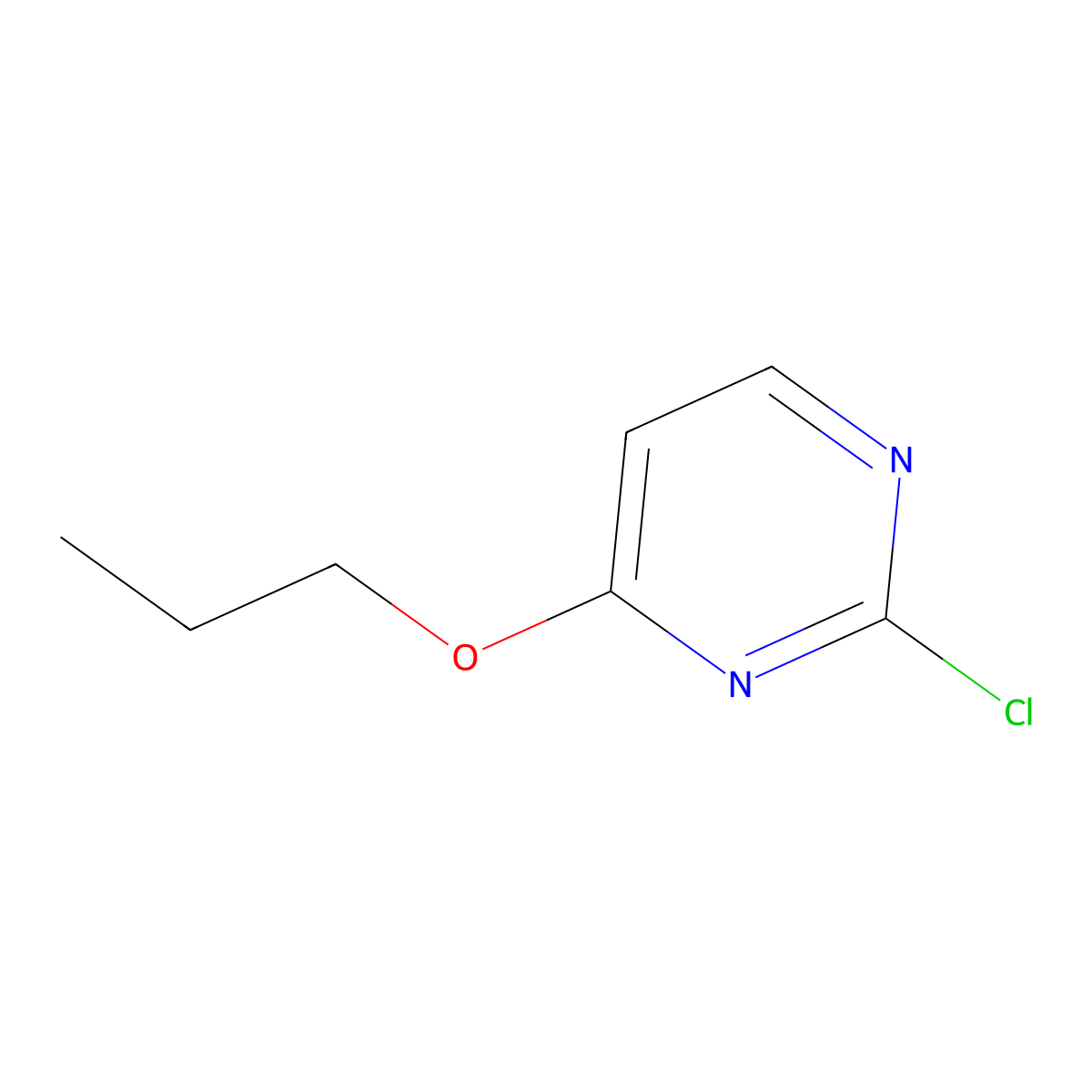 2-Chloro-4-propoxypyrimidine molecular structure, CAS 83774-10-1