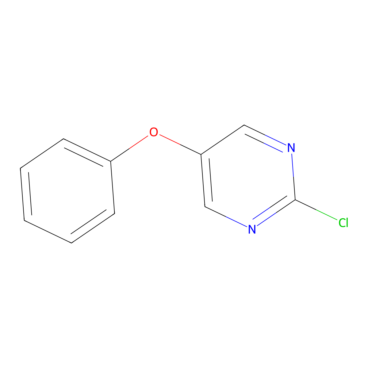 2-Chloro-5-phenoxypyrimidine molecular structure, CAS 83774-11-2